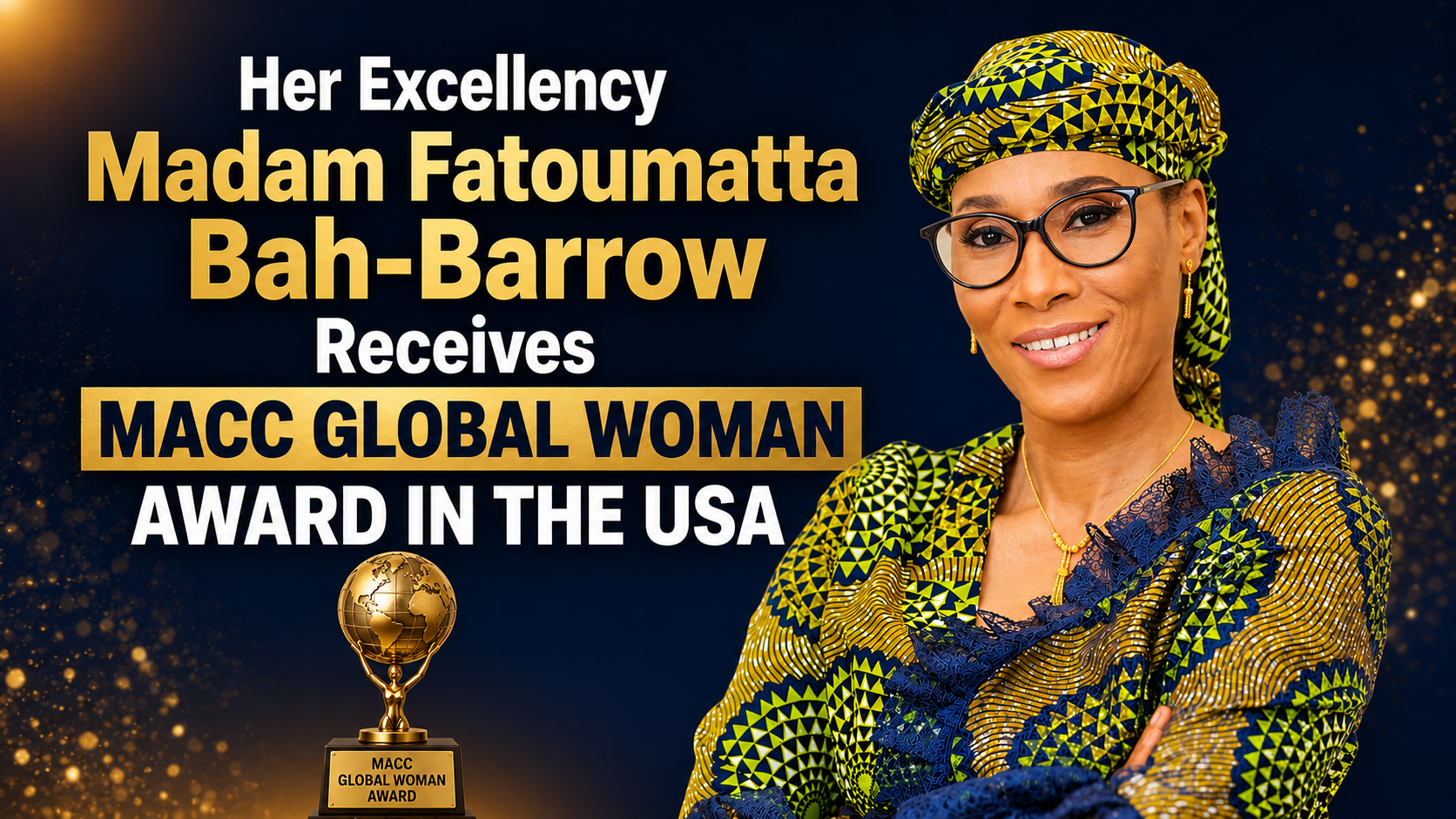 H.E Fatoumatta Bah-Barrow  Global Woman Award Recipient 